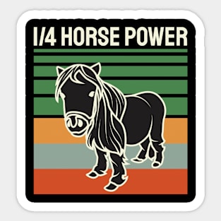 Vintage Quarter Horsepower Sticker